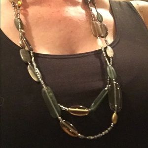 Silpada long necklace with multicolored beads